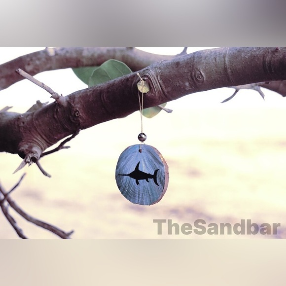 Sailfish Ornament Hand Painted Wood Ornament Fishing Ornament Gift TheSandb… - Picture 2 of 5